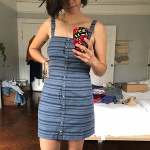 NWT Mara Hoffman Blue Stripe Sheath Mini Dress
